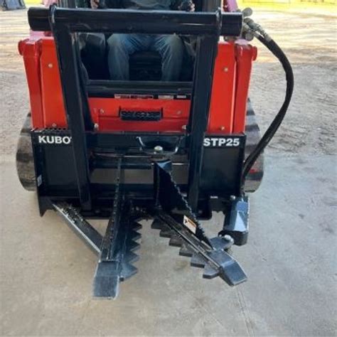 skid steer extreme duty tree puller|used skid steer tree puller.